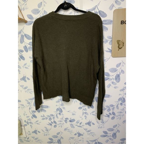 Madewell Olive Green Scoop Neck Sweater Size XL - Picture 7 of 8